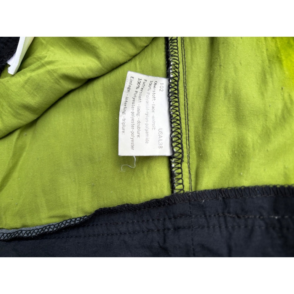 Bogner Mens Black Nylon Ski Pants Articulated Knee Lime Lining Size 38L - Picture 6 of 10
